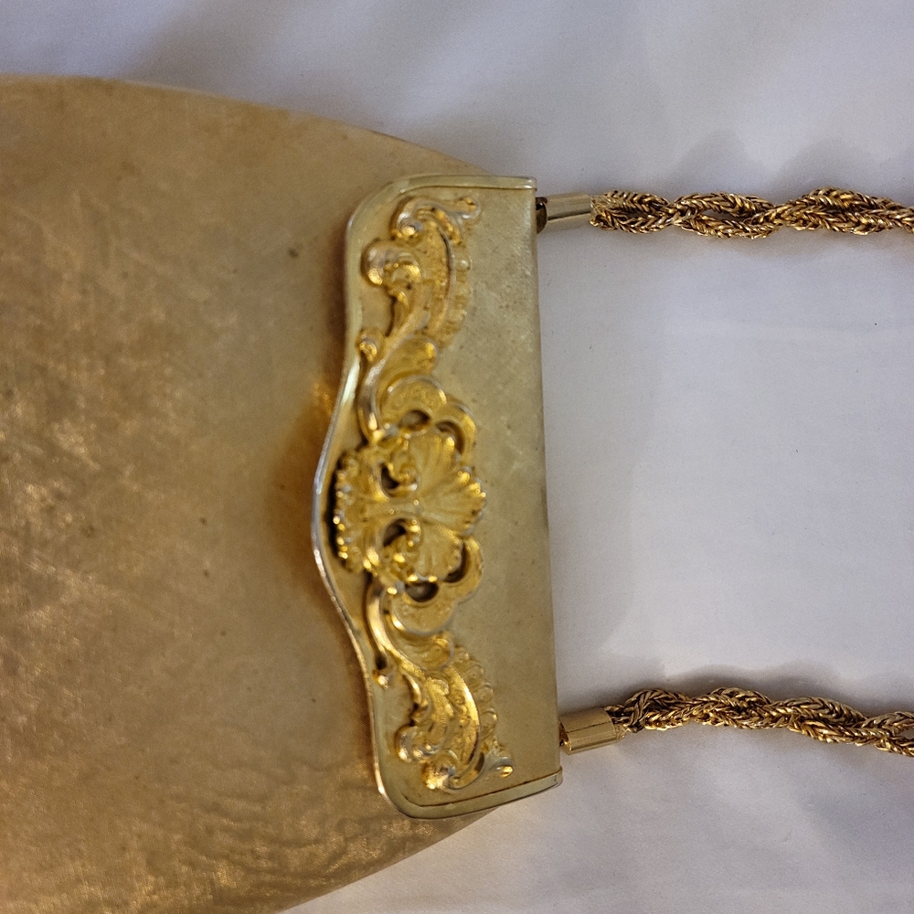 Vintage Rosenfeld Gold Metalic Purse - Picture 2 of 9